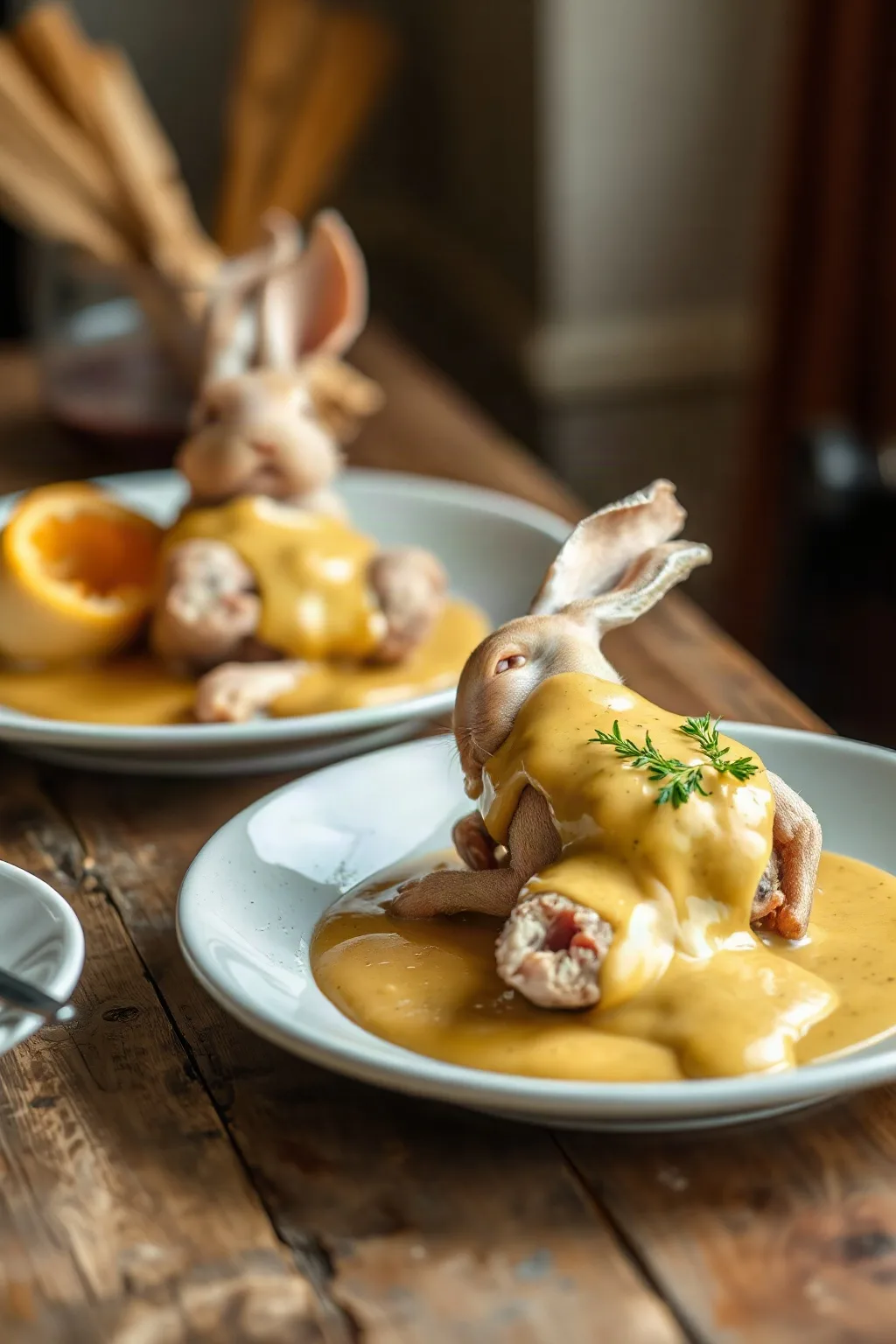 Lapin à la moutarde