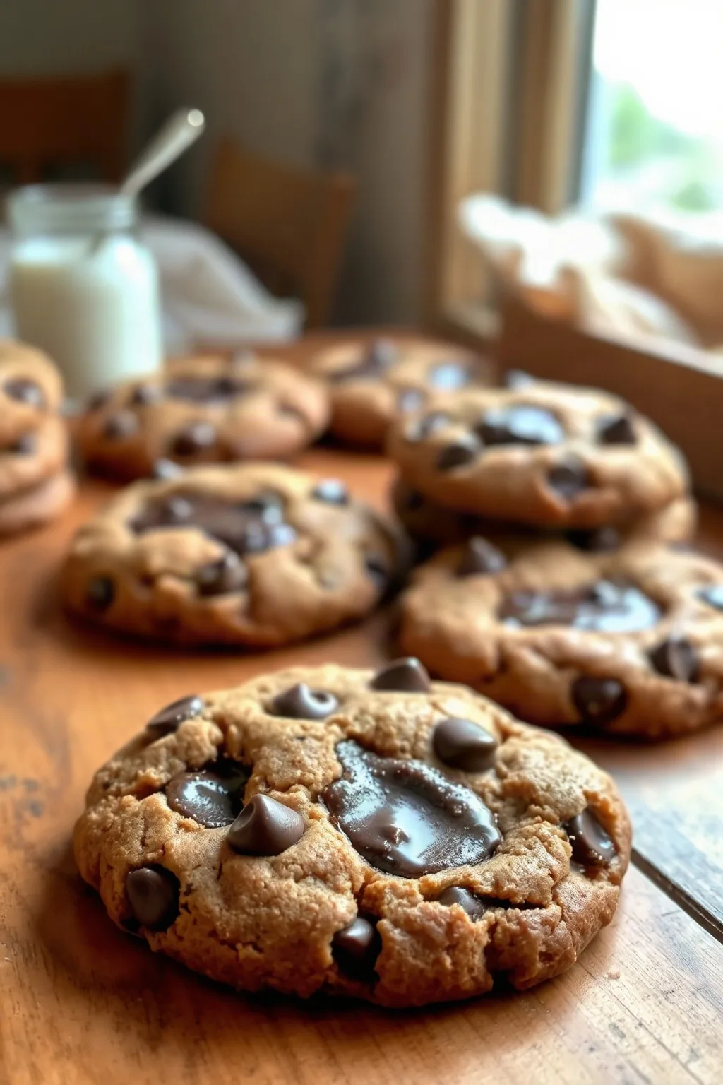Bakery-Style Thick Chocolate Chip Cookies