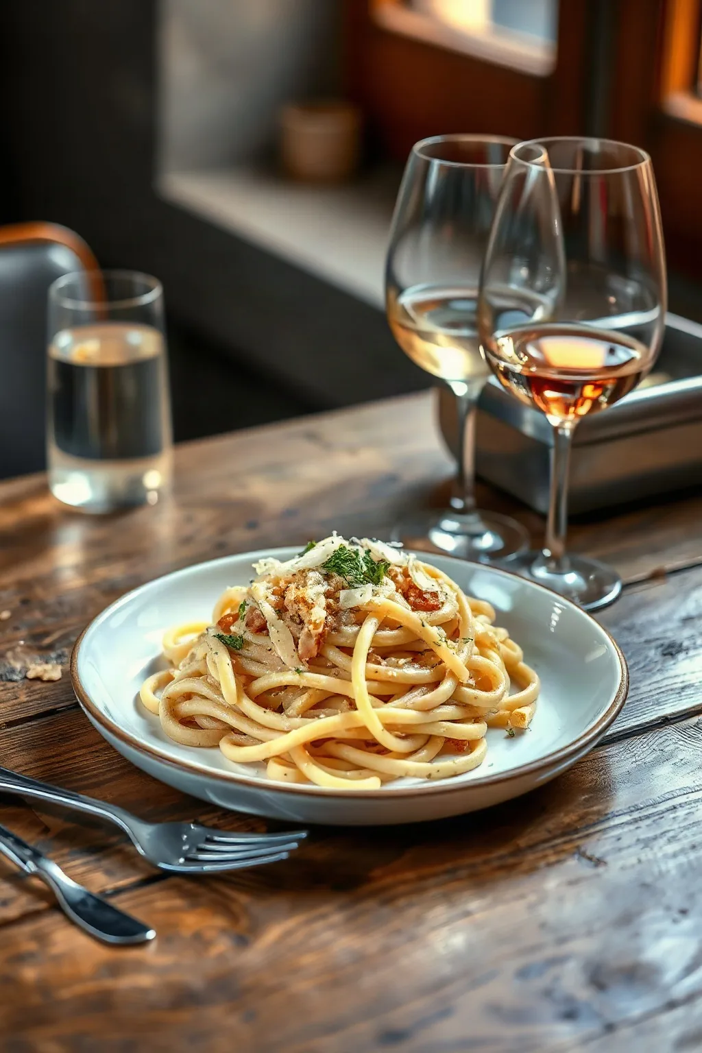 Authentic Fettuccine Carbonara
