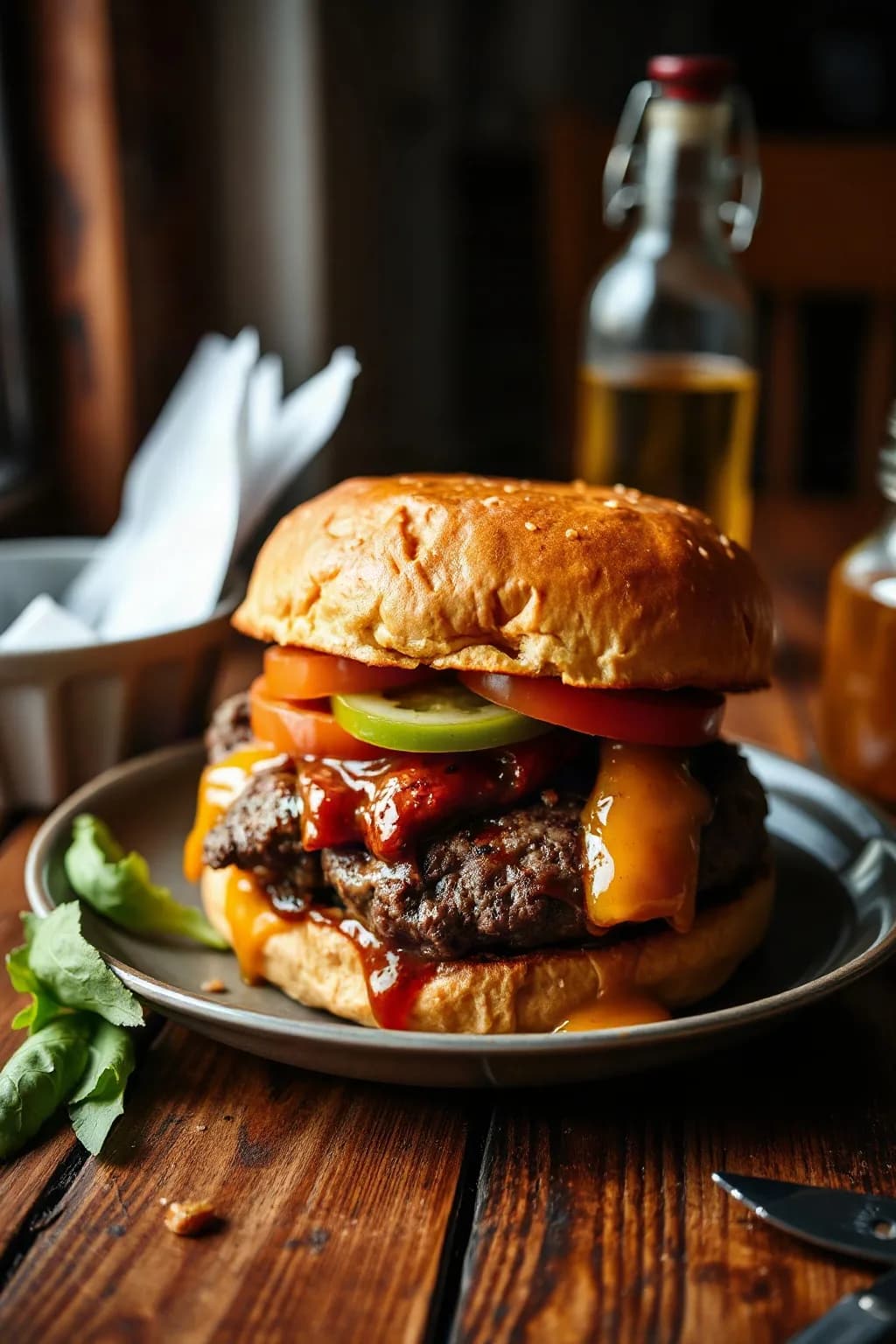 Juicy Sirloin Burgers with Perfect Doneness