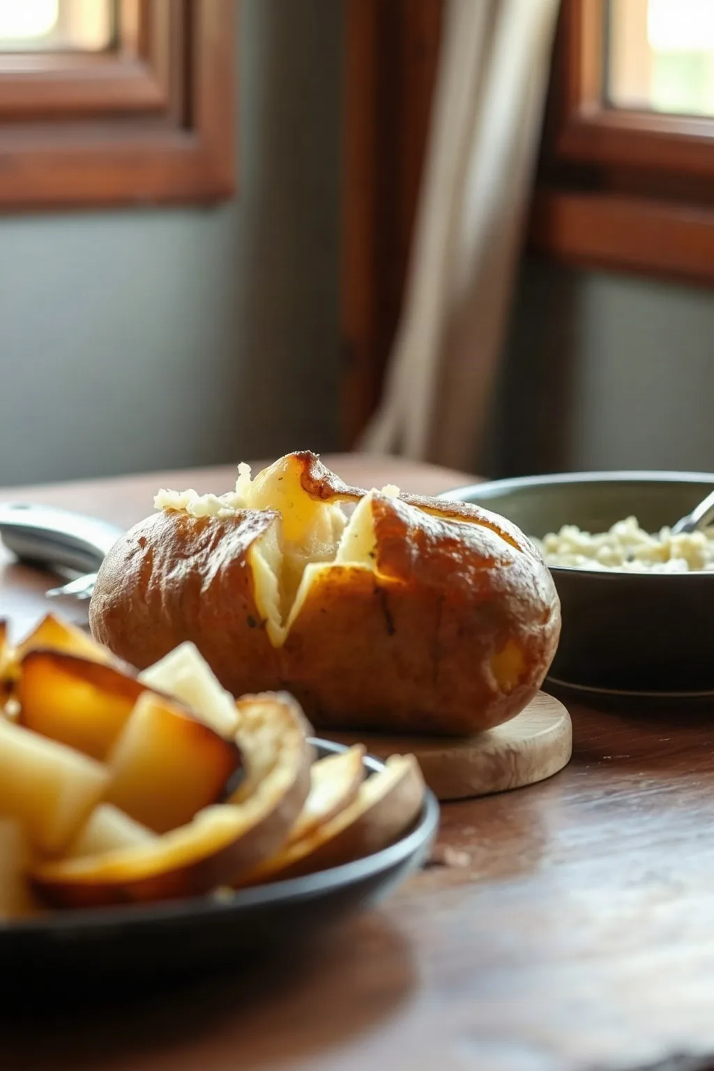 Crisp-Skinned Baked Potato Without Foil