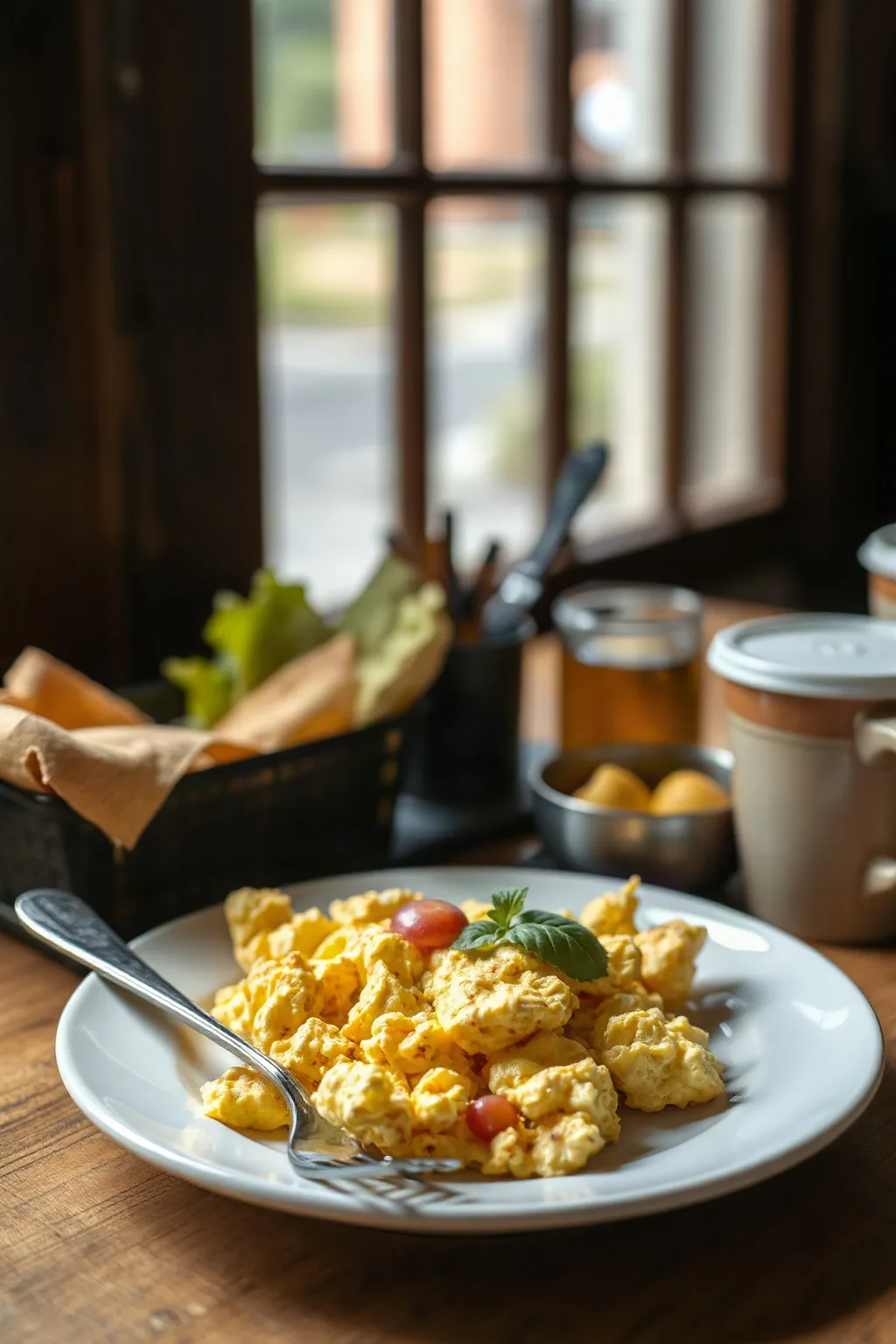 Huevos Revueltos Esponjosos Estilo Café