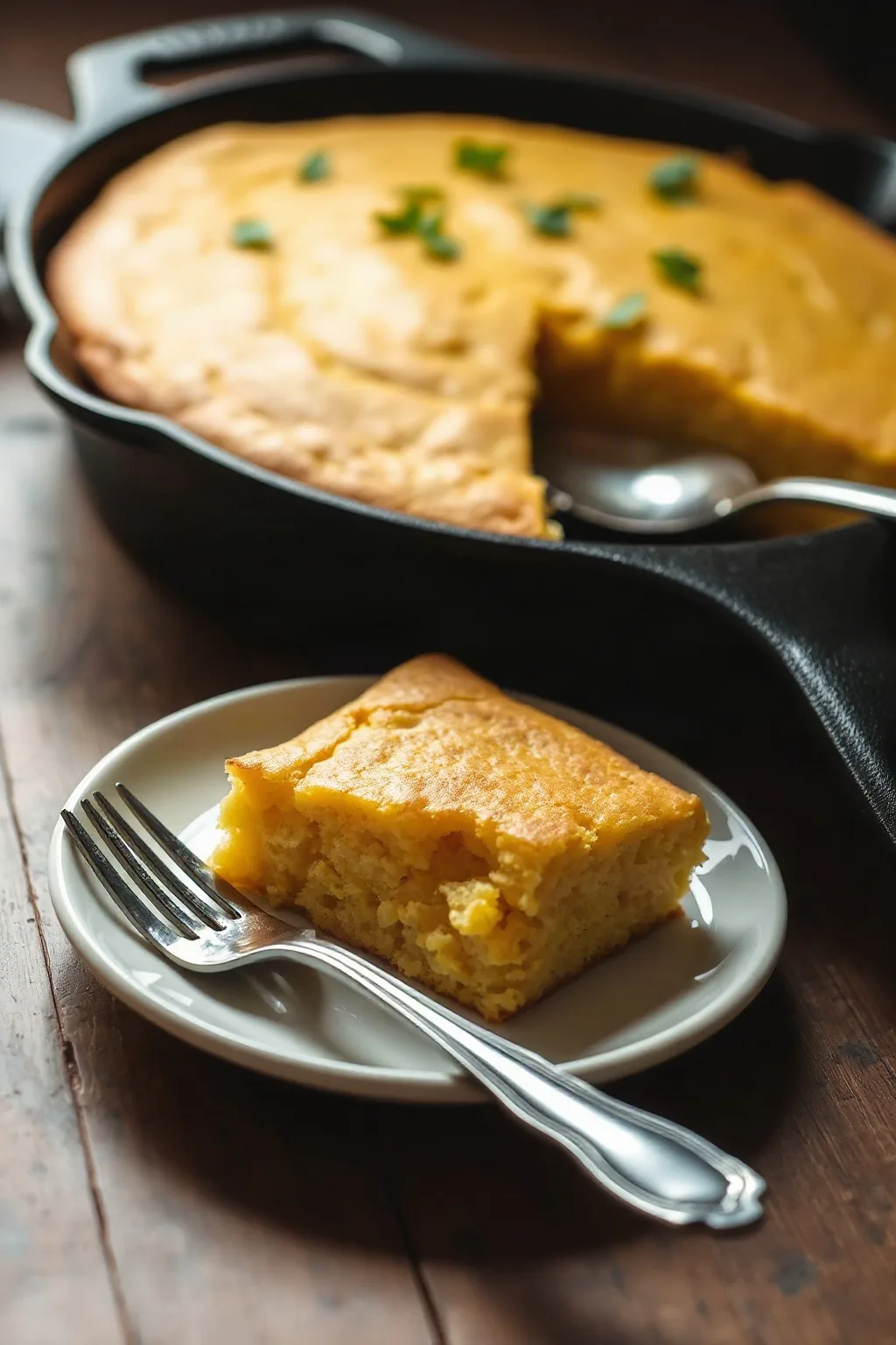 Classic Skillet Cornbread with Buttermilk