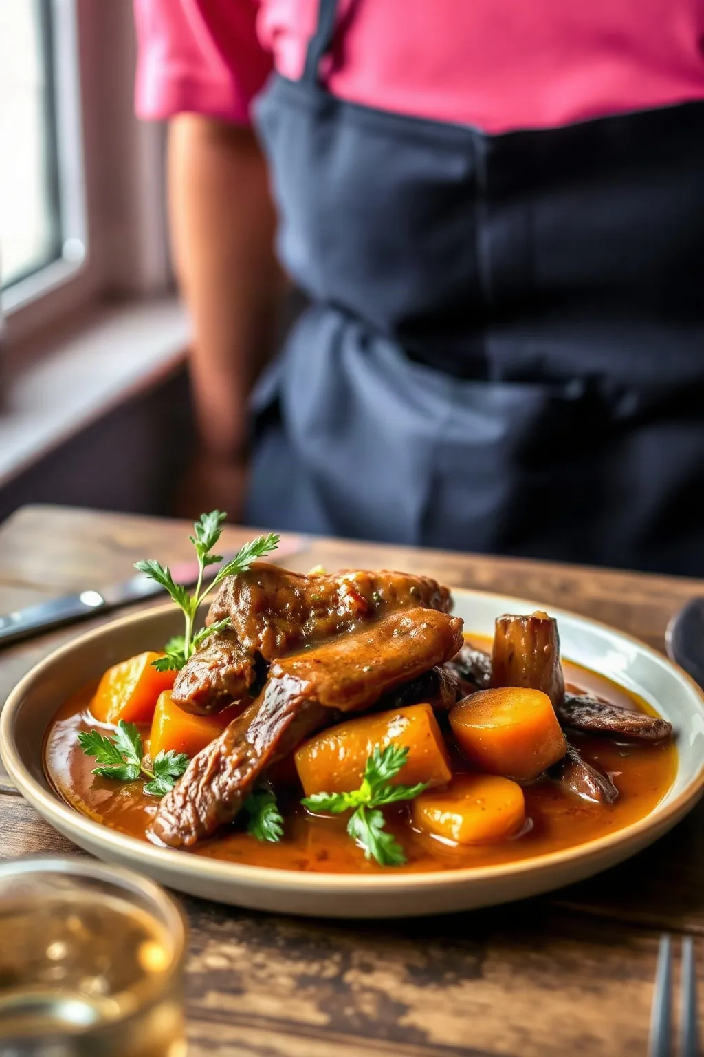 Boeuf braisé au jus de carotte