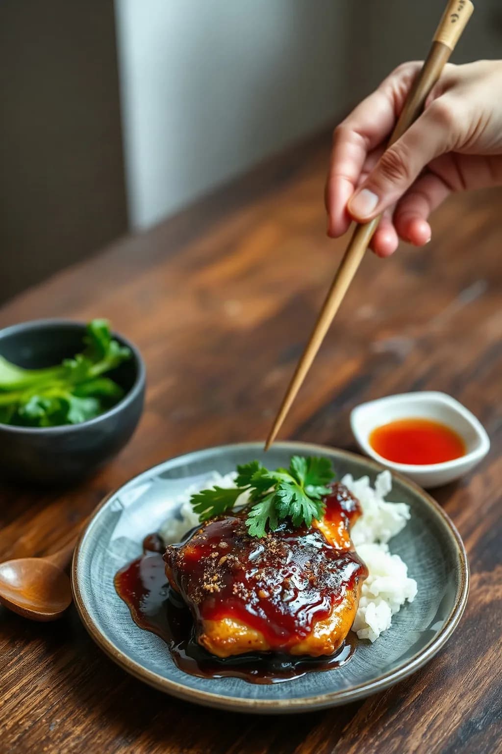 Pan-Glazed Chicken Teriyaki with Homemade Sauce