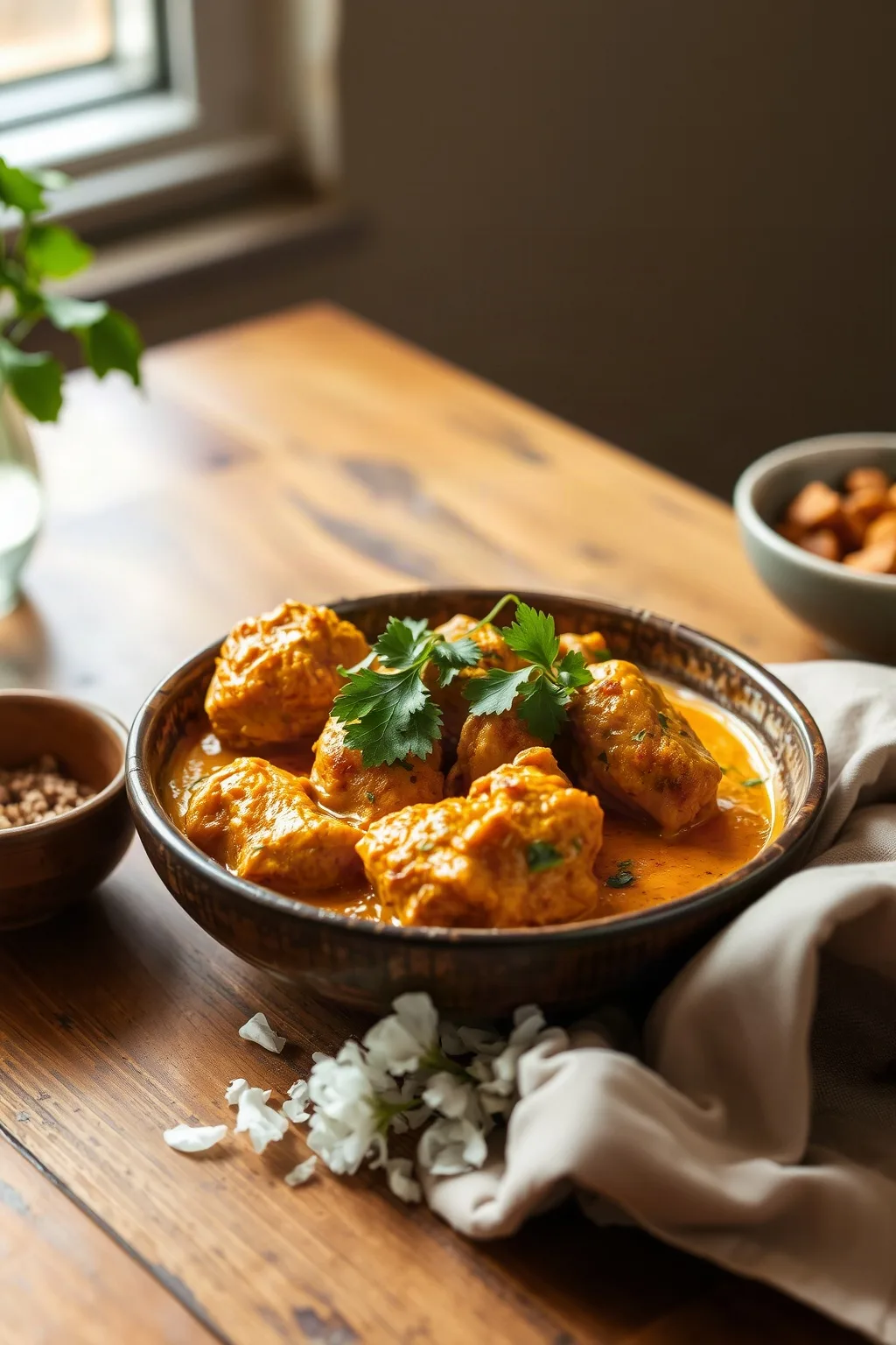 Curry de Pollo con Coco y Especias Aromáticas