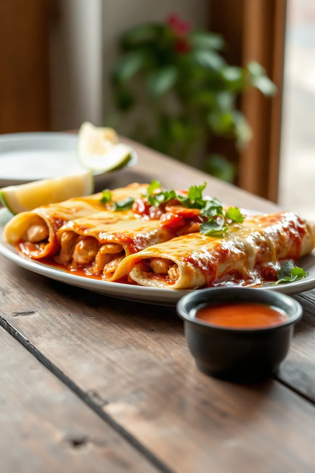 Classic Chicken Enchiladas with Homemade Sauce