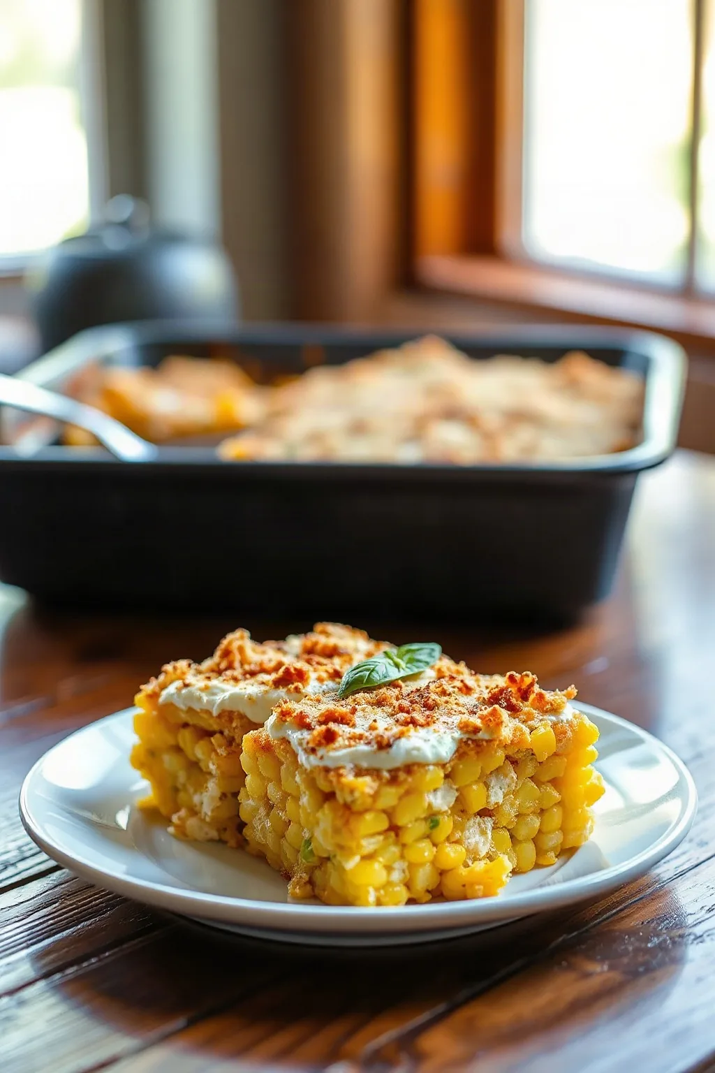 Cazuela de Elote Estilo Mexicano con Cotija Cremoso