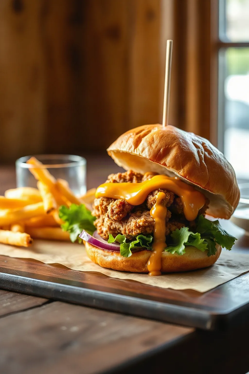 Crispy Chicken Sandwich with Spicy Mayo