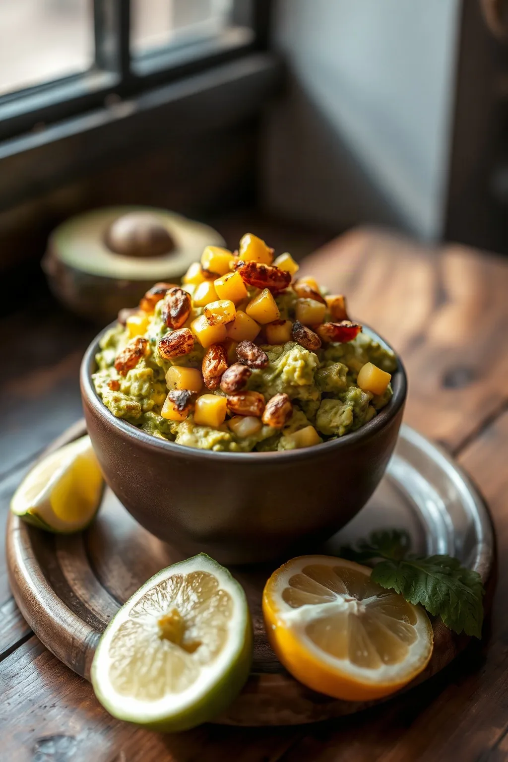 Charred Corn Guacamole with Blistered Kernels