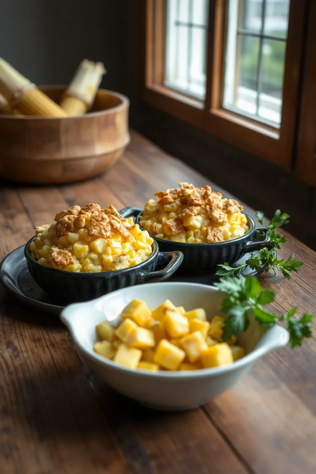 Classic Scalloped Corn with Cracker Topping