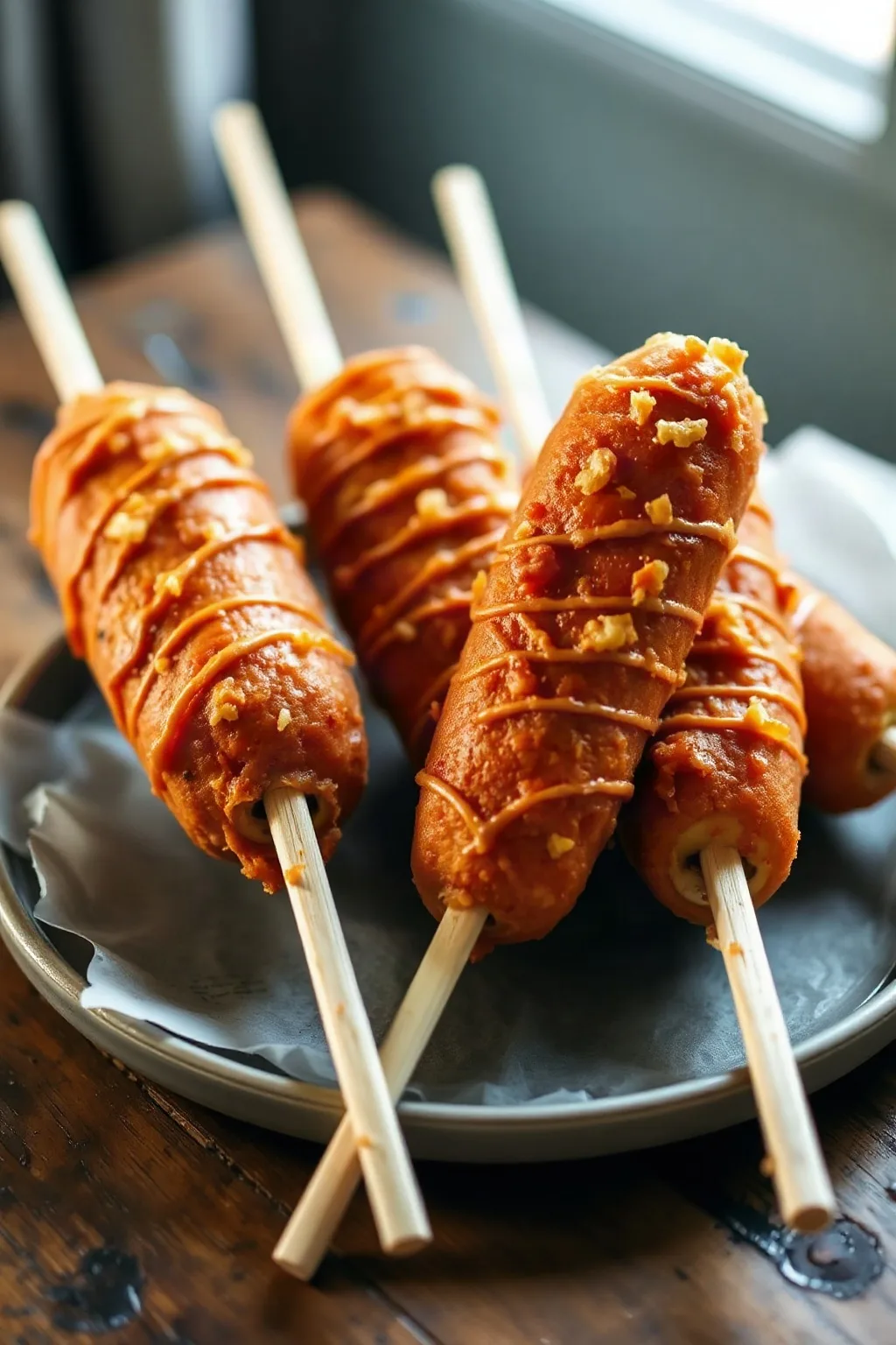 Homemade Corn Dogs with Perfectly Clinging Batter