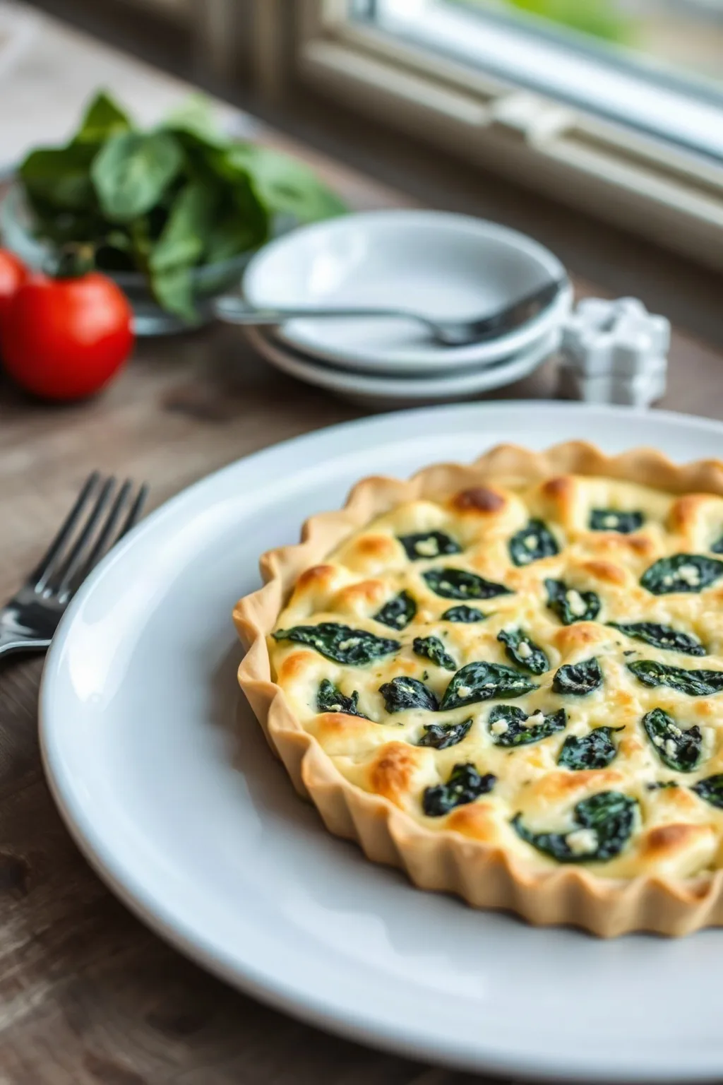 Spinach and Feta Quiche