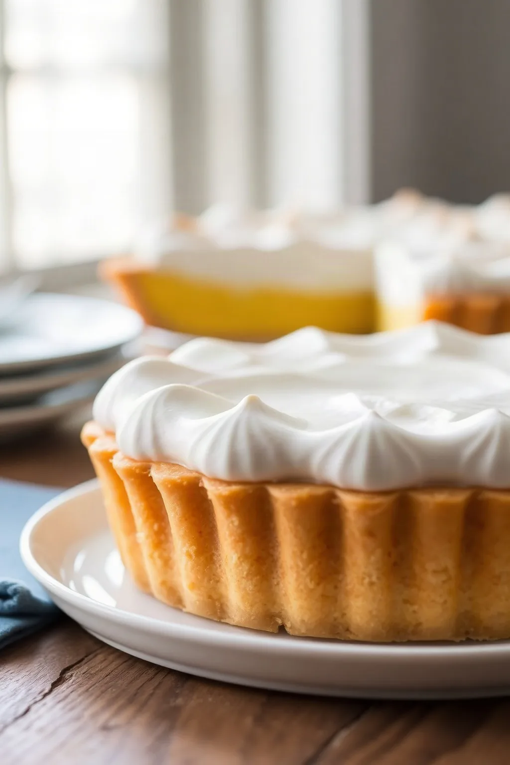 Tarta Clásica de Limón con Merengue Suizo