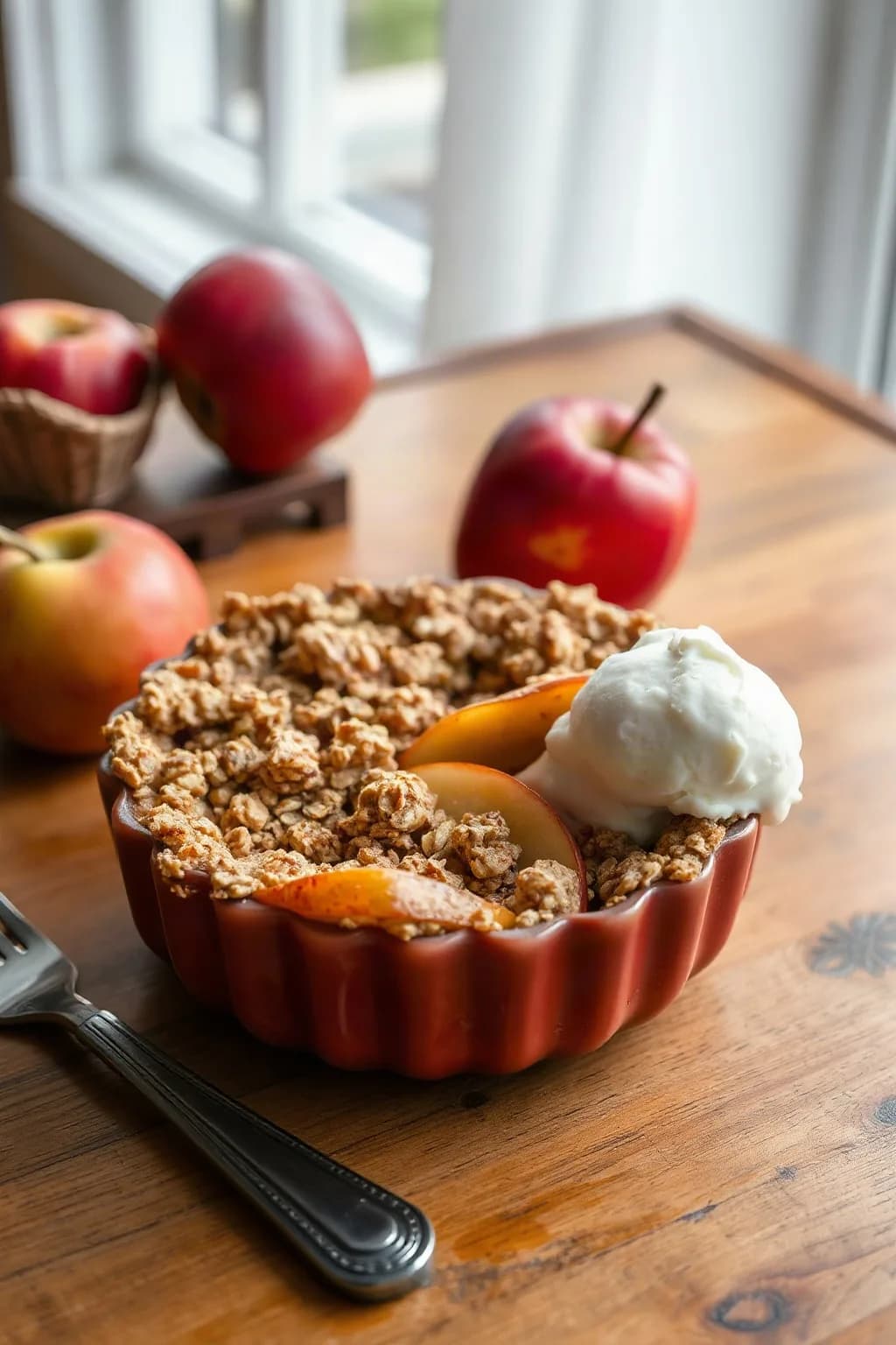 Croustade de pommes traditionnelle du Québec