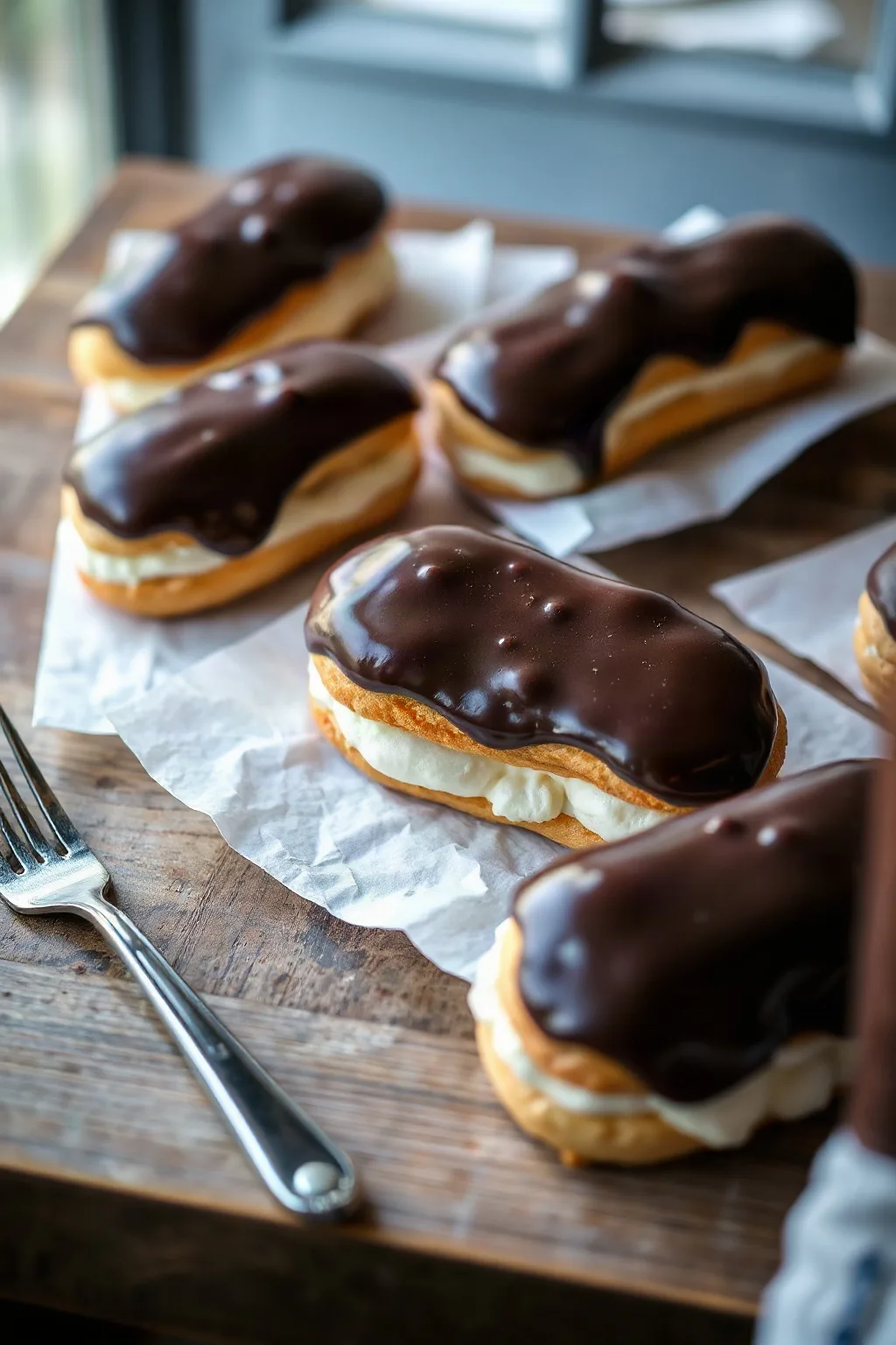 Classic Chocolate Éclairs with Choux Pastry Perfection