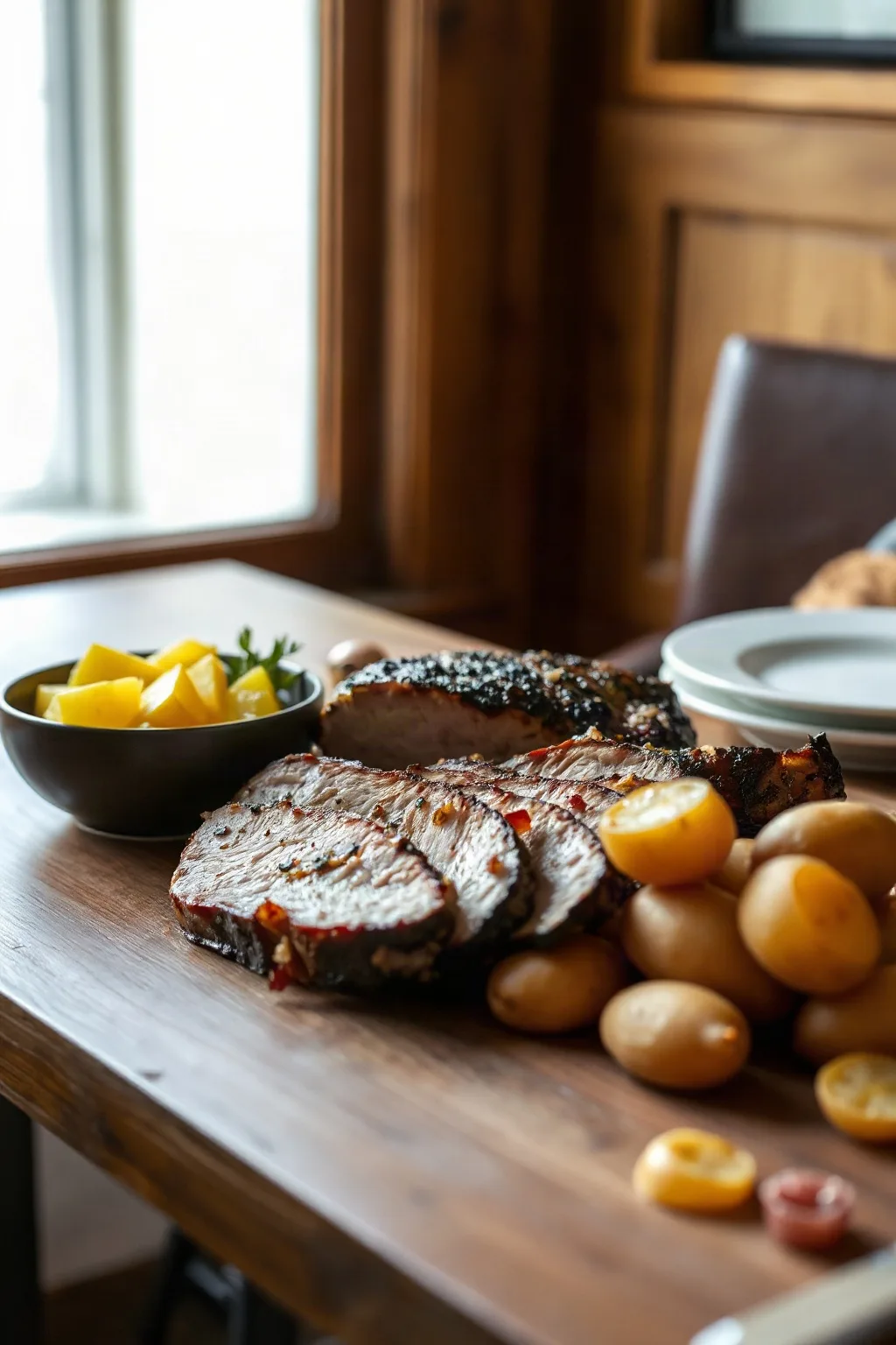 Rôti de Porc et Patates Jaunes de Maman