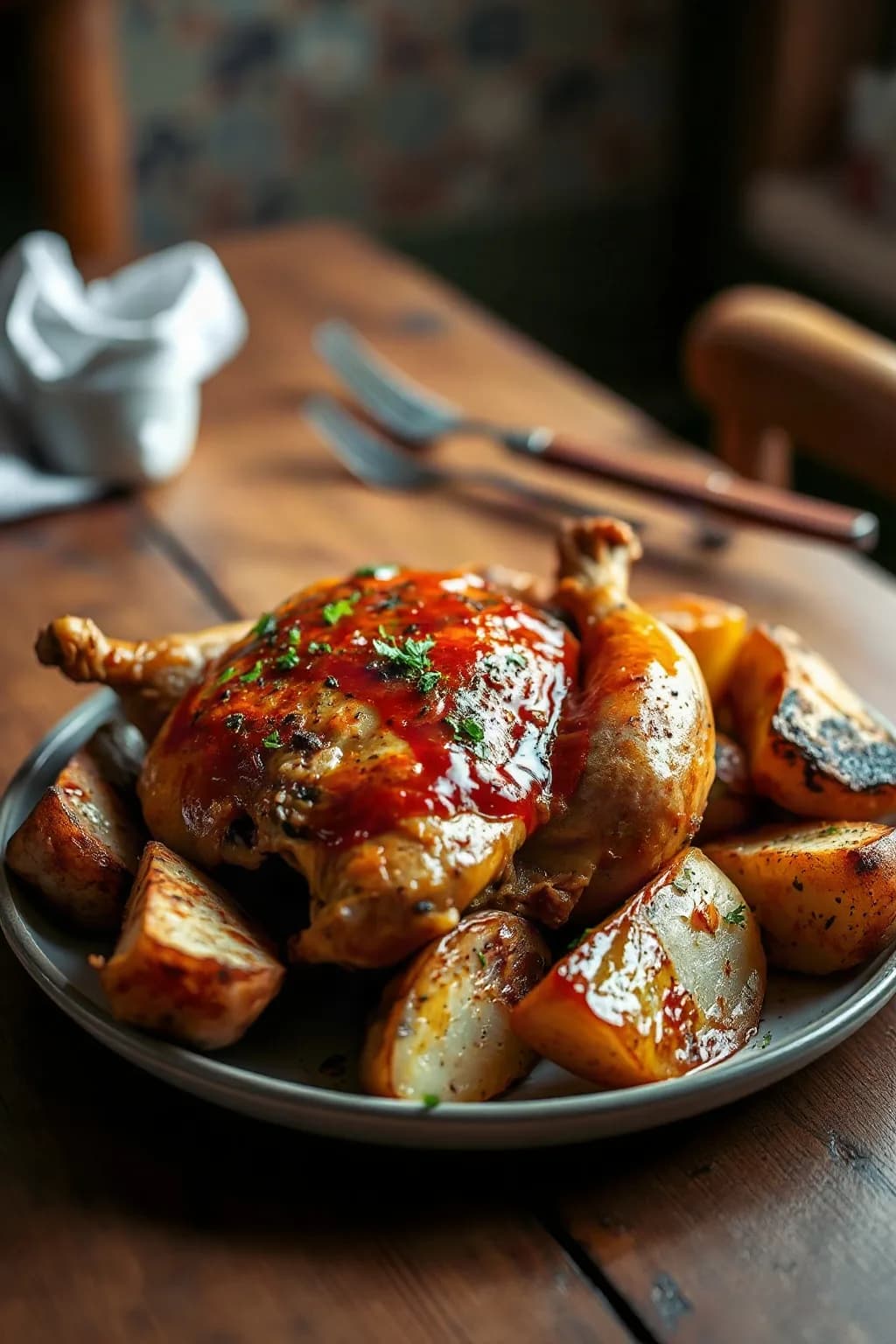Portuguese Roast Chicken (Frango Assado) with Piri Piri