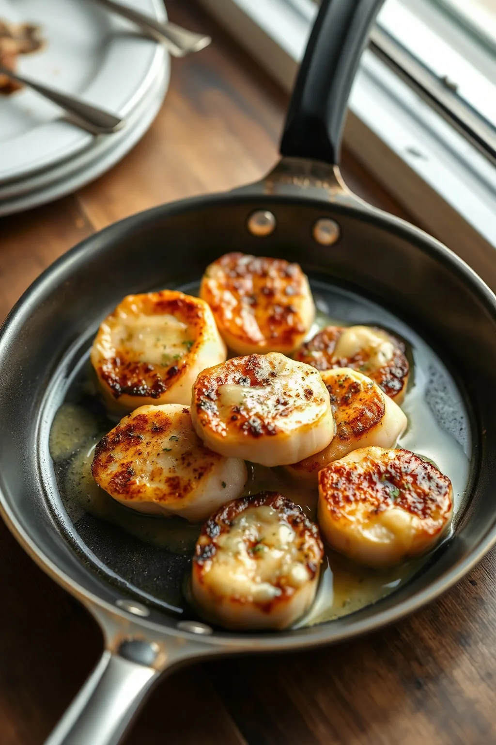 Pan-Seared Scallops with Lemon Butter Sauce