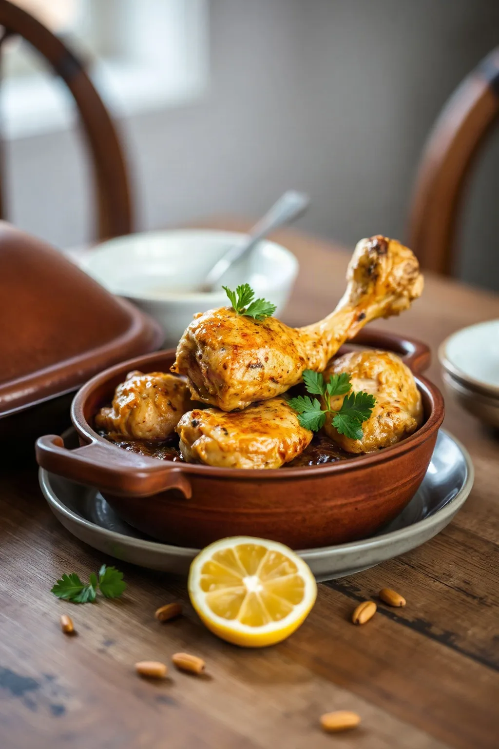 Chicken Tagine with Dates and Lemon