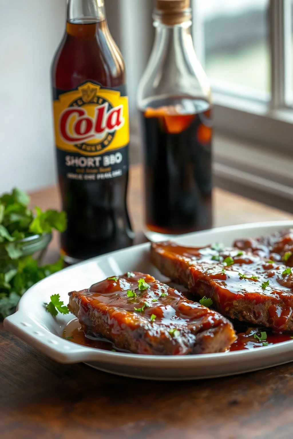 Costillas de Res con Cola y BBQ