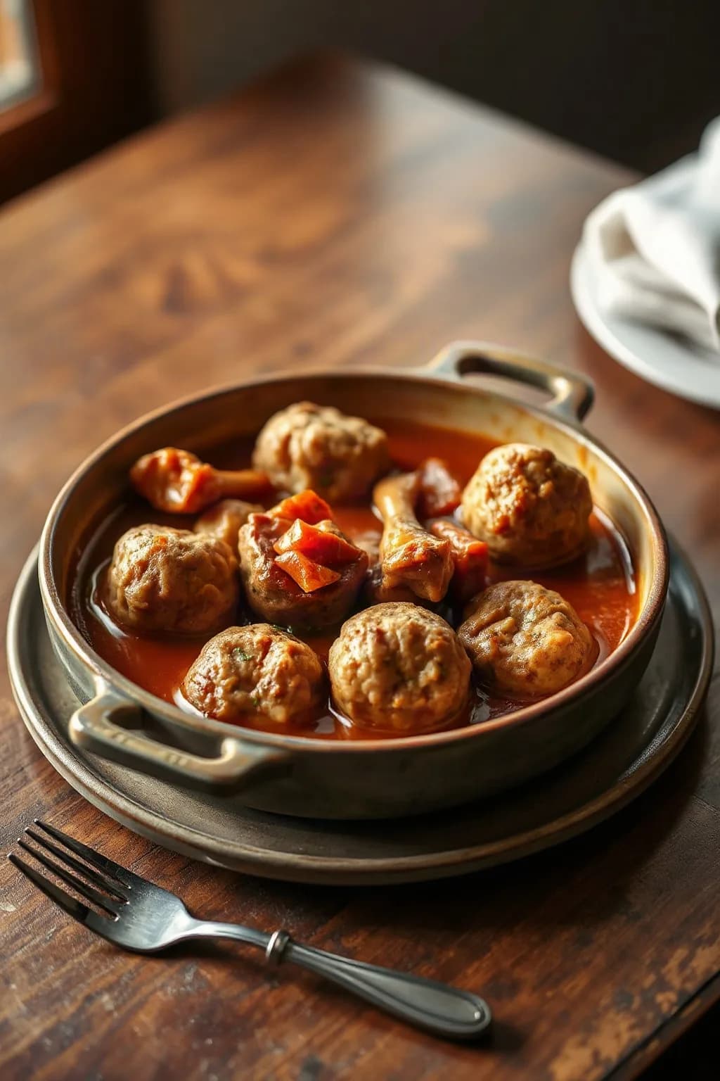 Québec Pork Meatball and Pig's Feet Stew