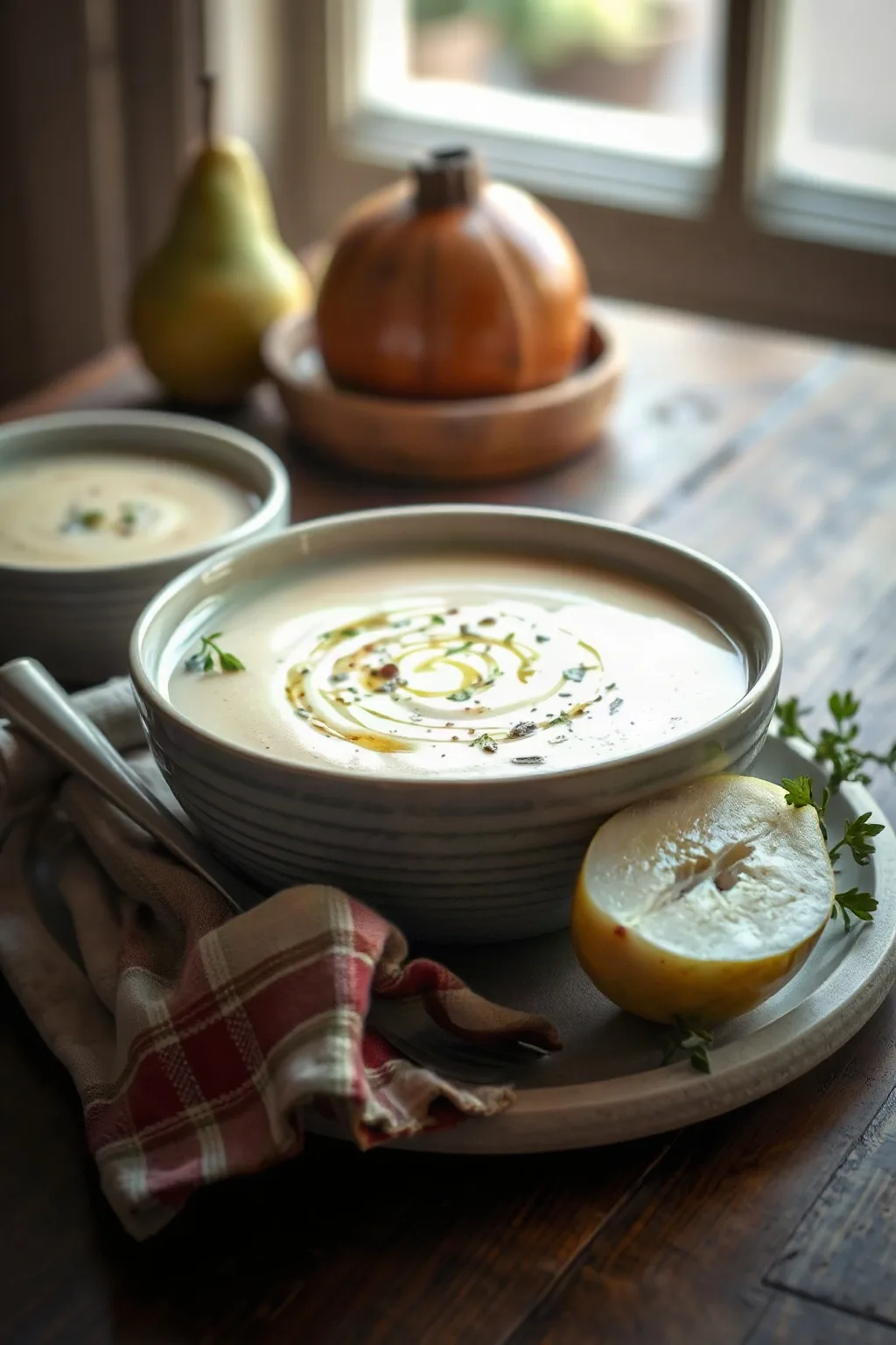 Sopa de Pera y Puerro