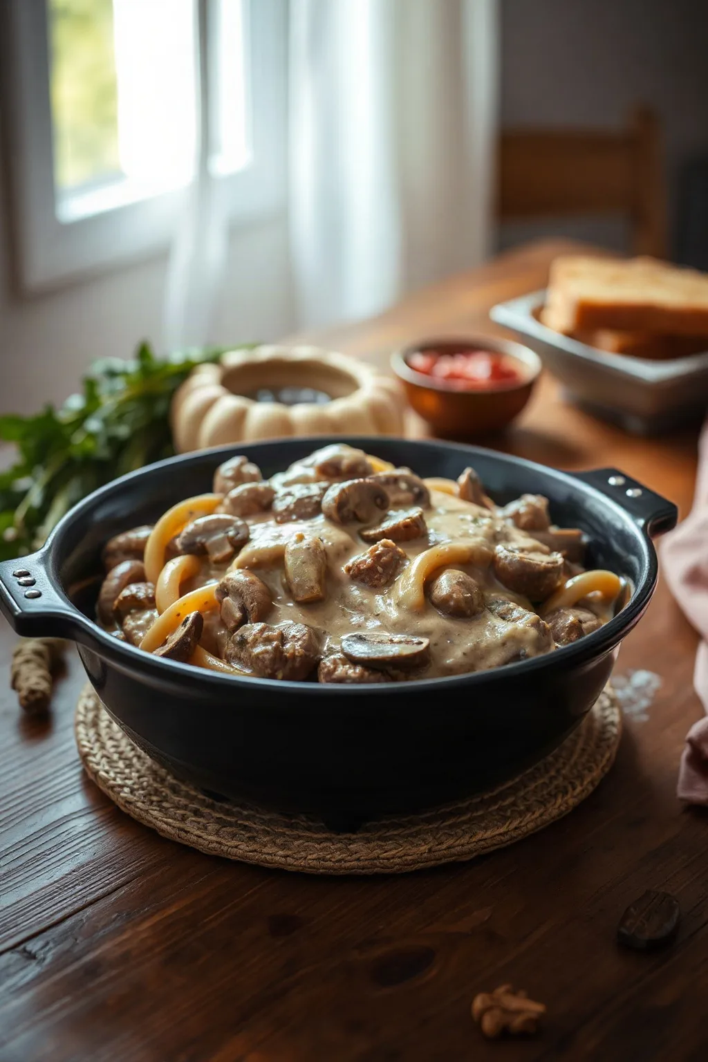 Slow Cooker Beef Stroganoff