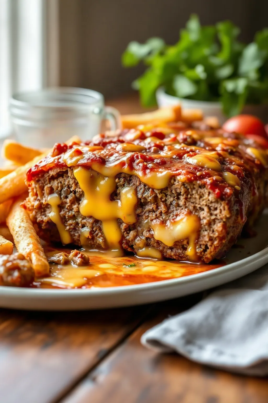 Pain de viande au fromage cheddar