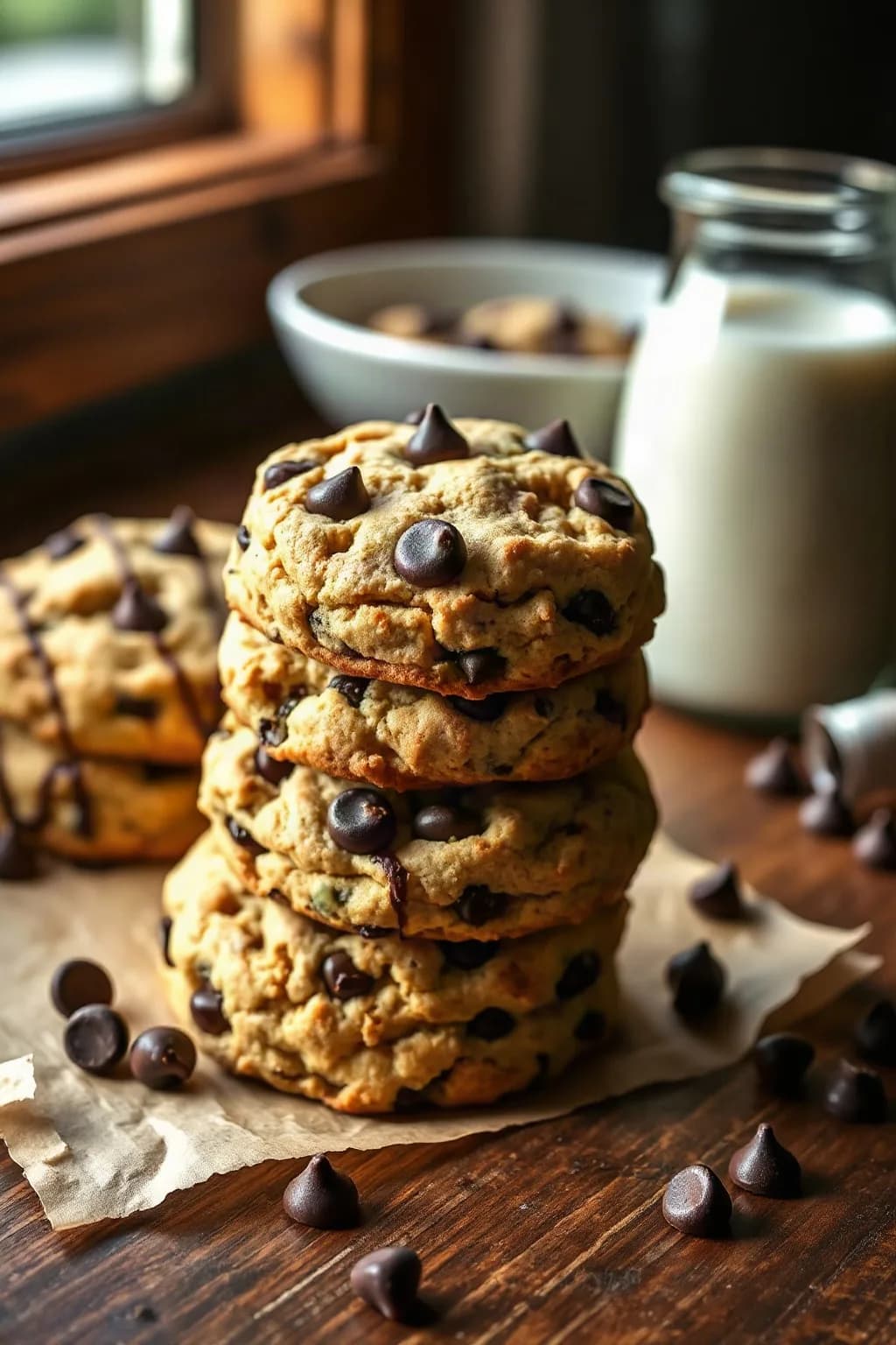 Galletas Crujientes con Chispas de Chocolate