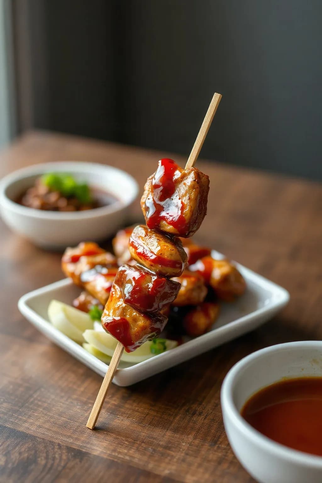 Hoisin Chicken Skewers