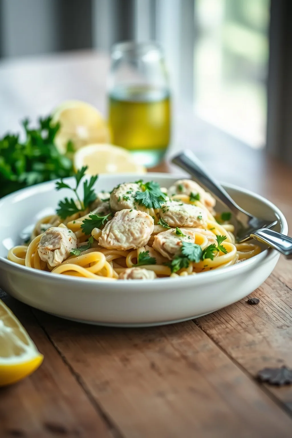 Lemon Parsley Chicken Pasta