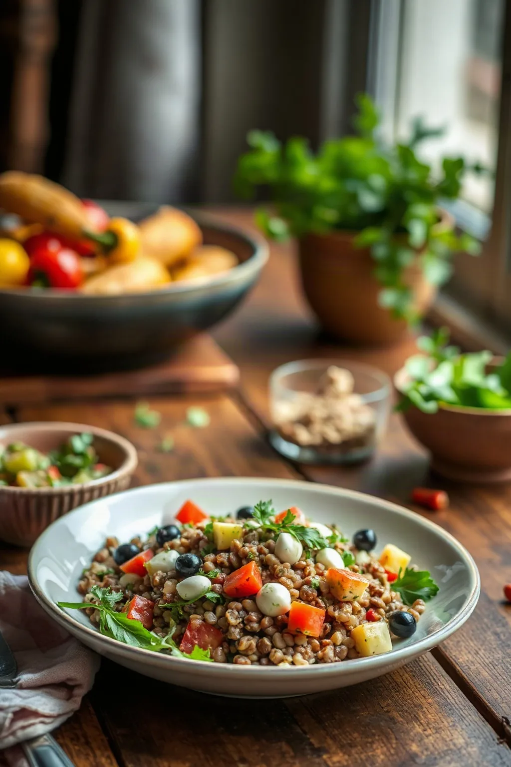 Lentil Salad with Vegetables