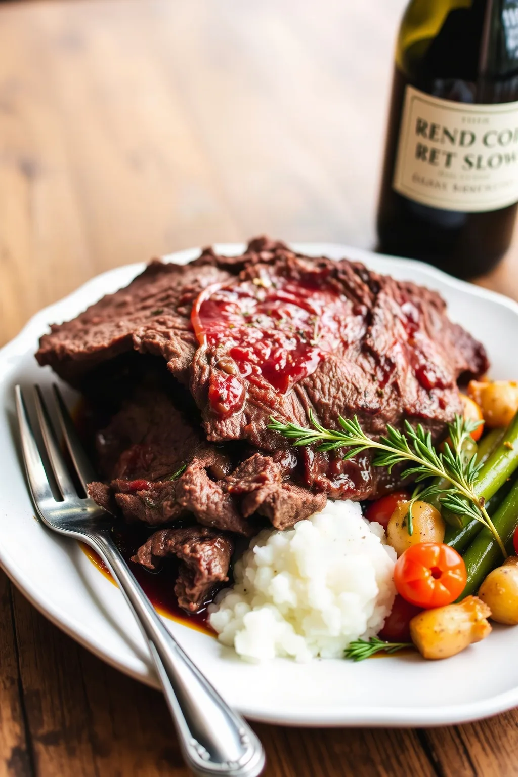 Slow Cooker Red Wine Beef Pot Roast