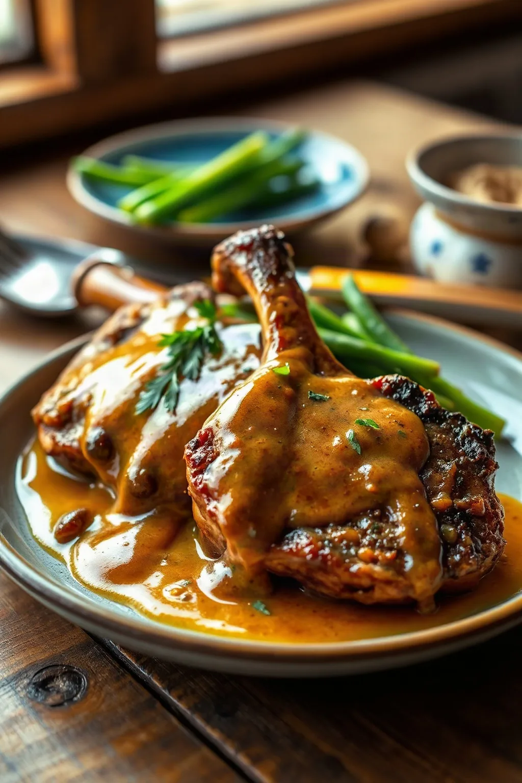 Chuletas de Cerdo con Jarabe de Arce y Curry