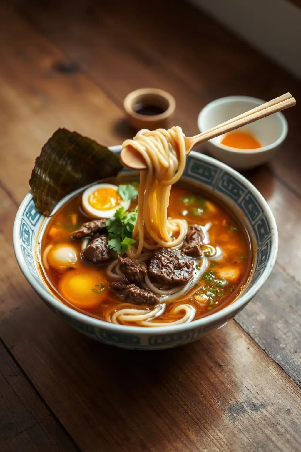 Beef and Ramen Noodle Soup