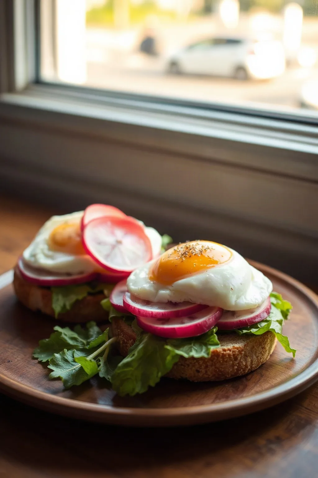 Egg, Radish and Pickle Sandwiches