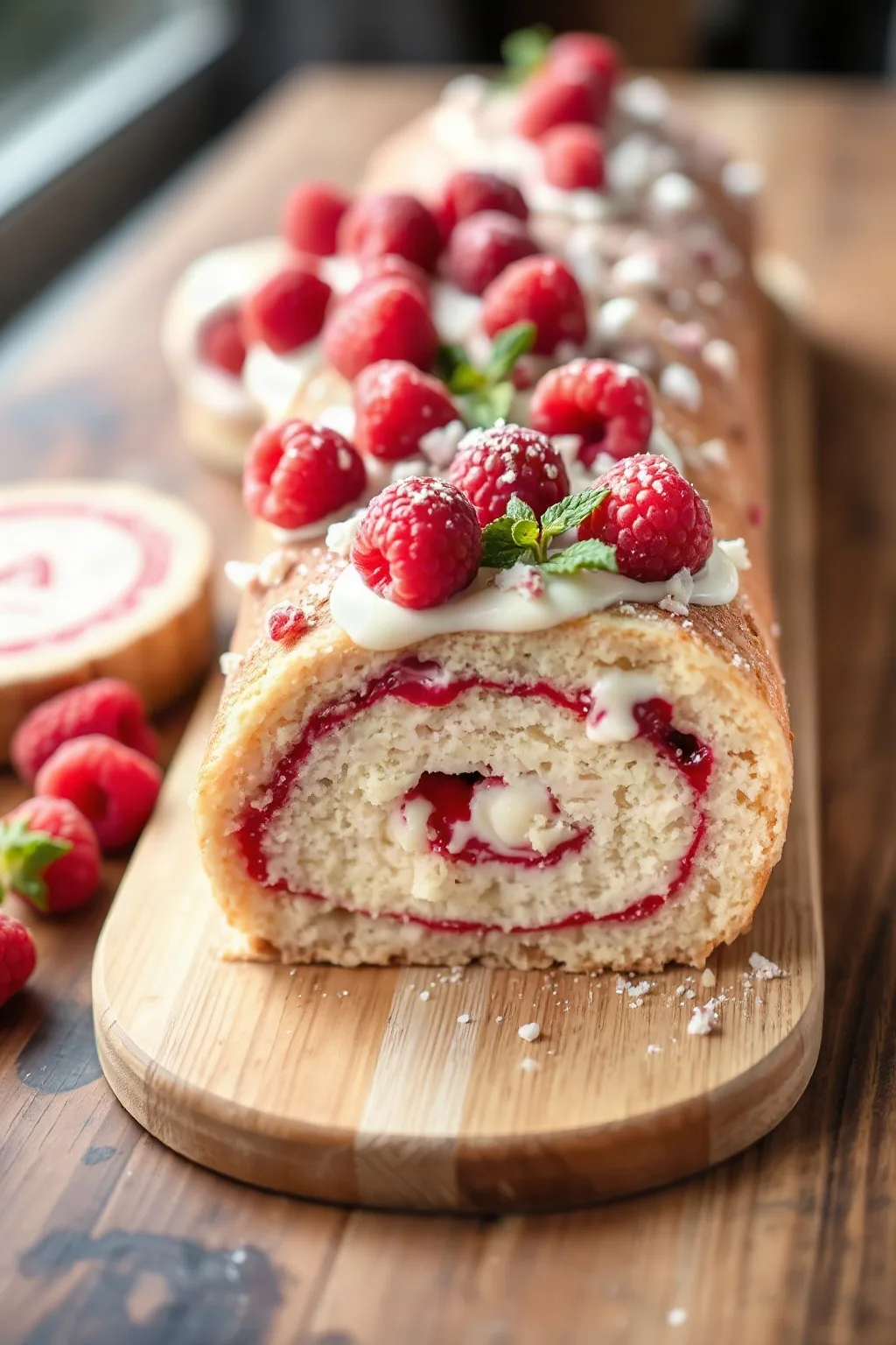 Raspberry Yule Log