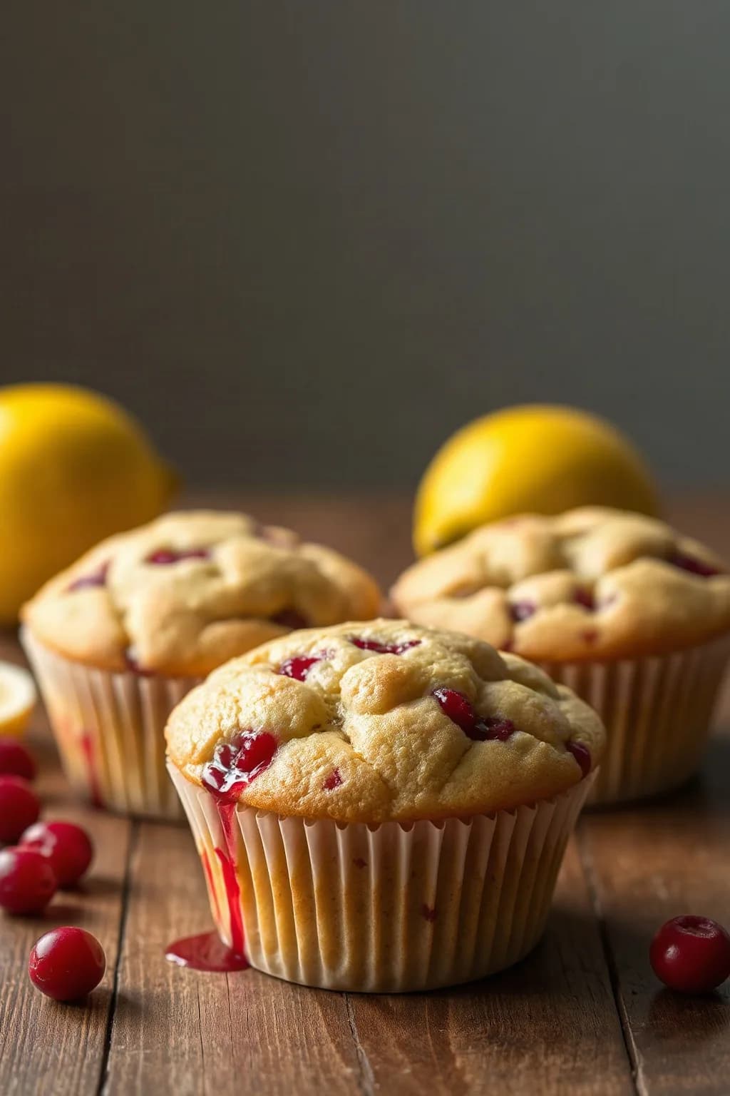 Cranberry and Lemon Muffins
