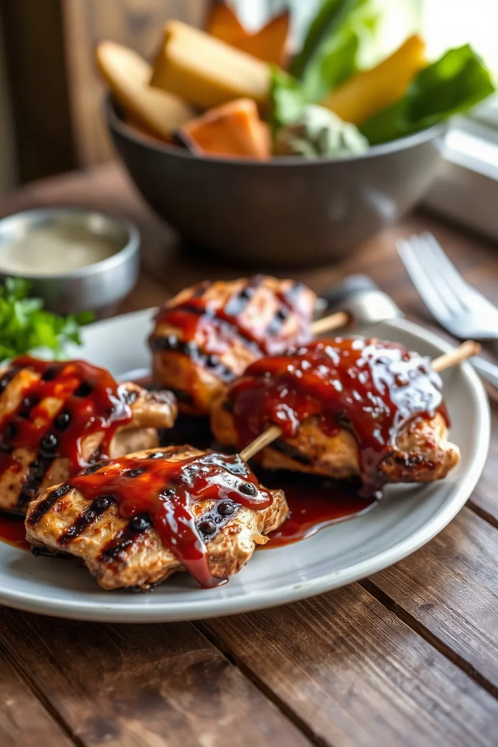 Pollo a la Parrilla con Glaseado BBQ