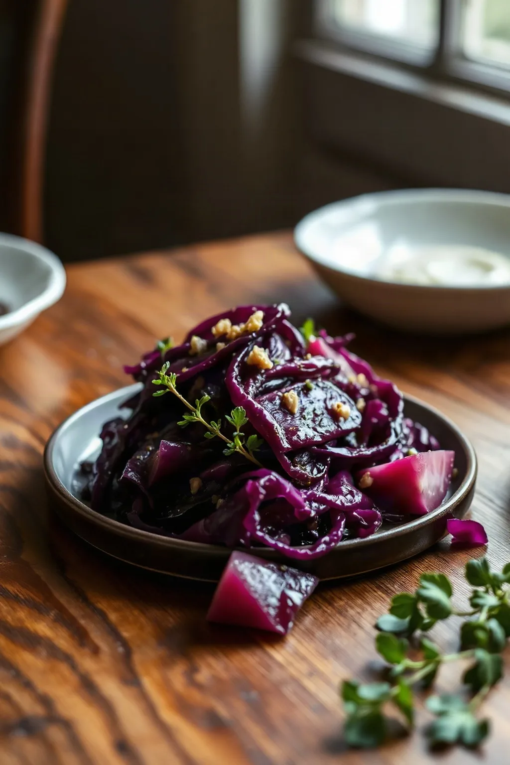 Butter-Braised Red Cabbage