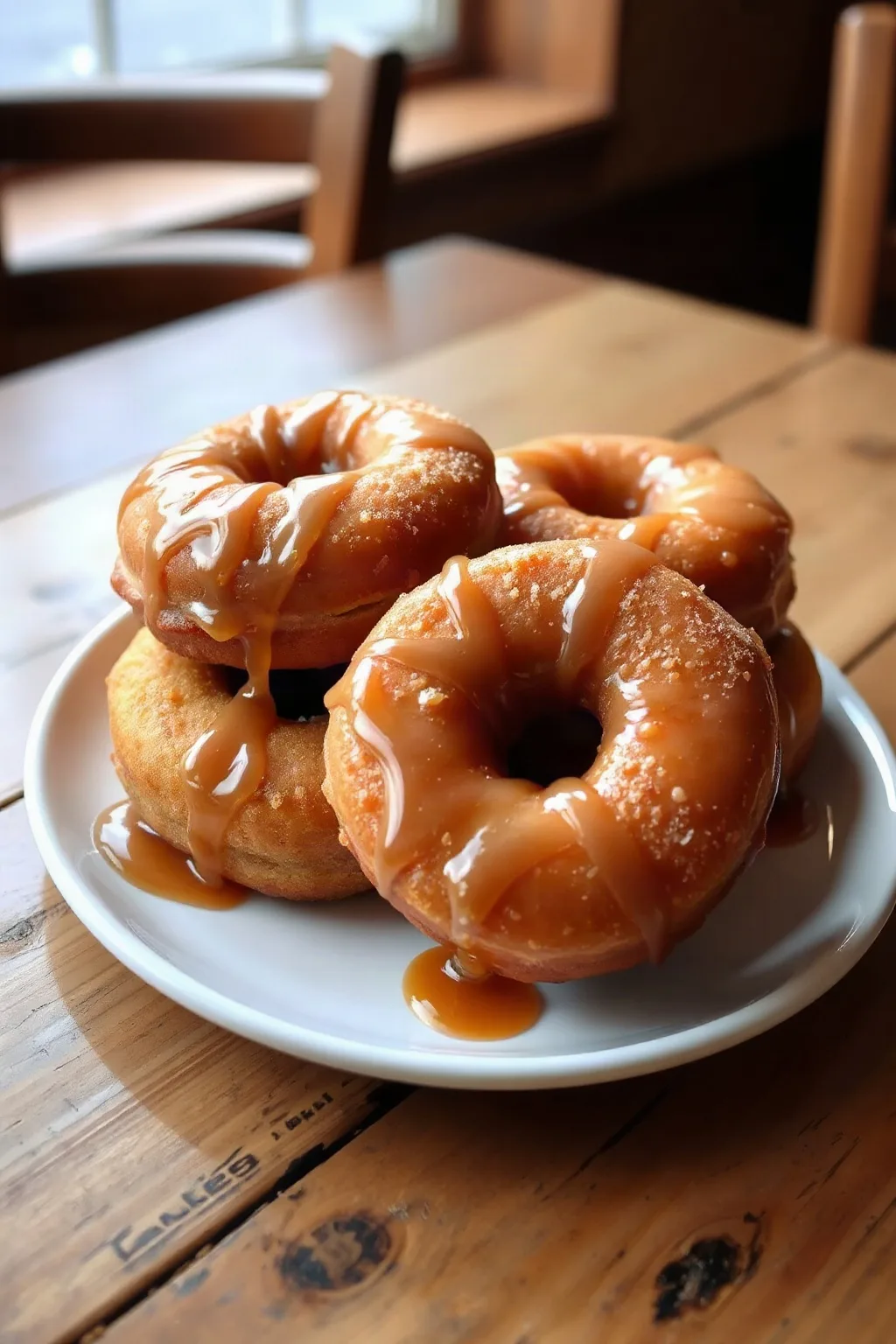 Potato Doughnuts with Maple Syrup Glaze