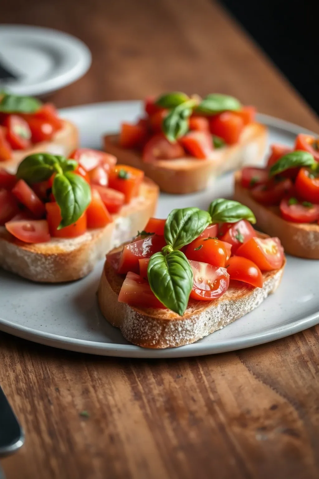 Classic Bruschetta with Tomatoes and Basil