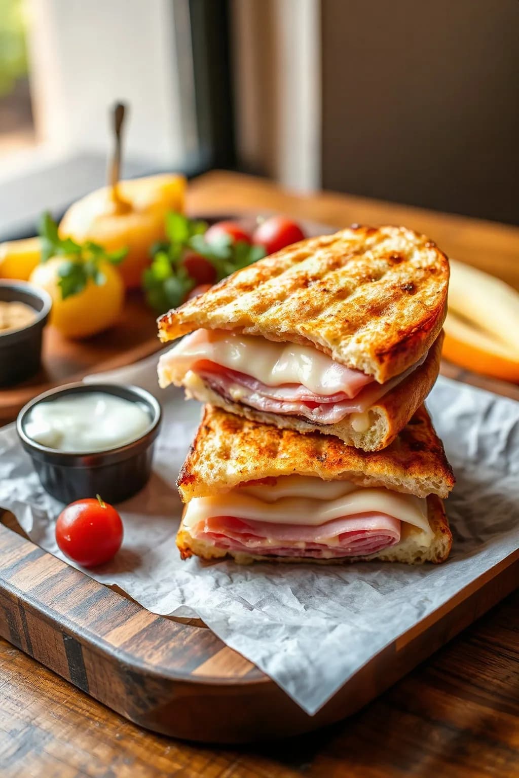 Panini de Jamón y Queso