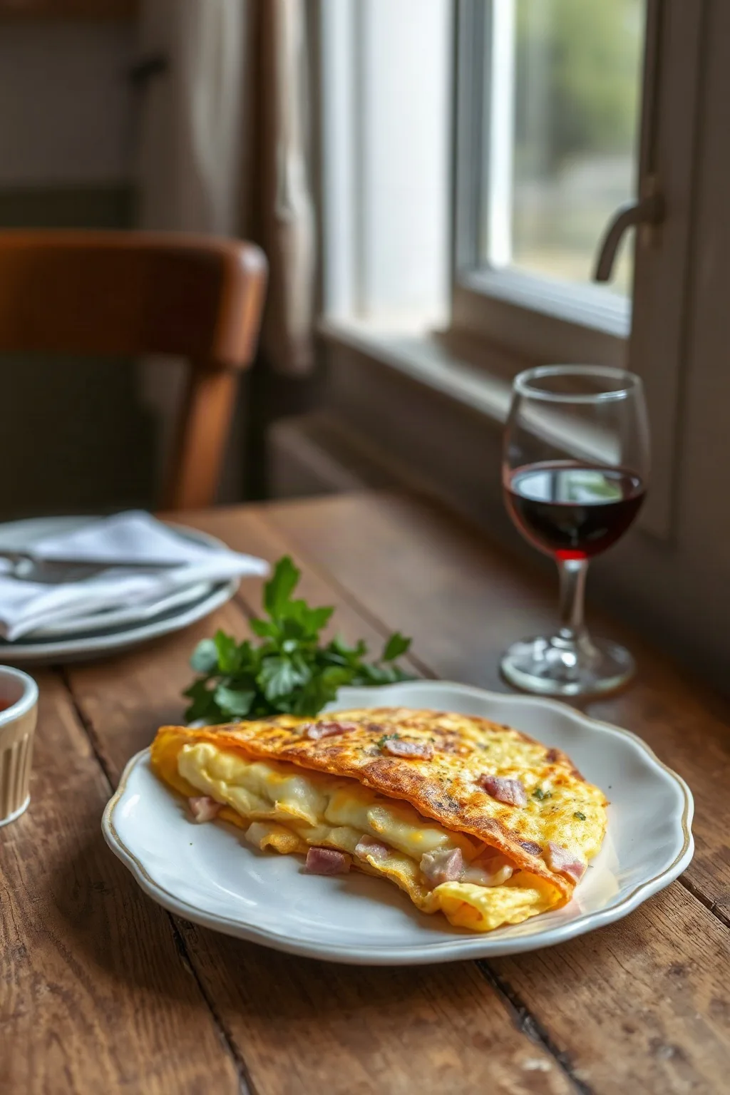 Ham and Cheese Omelette