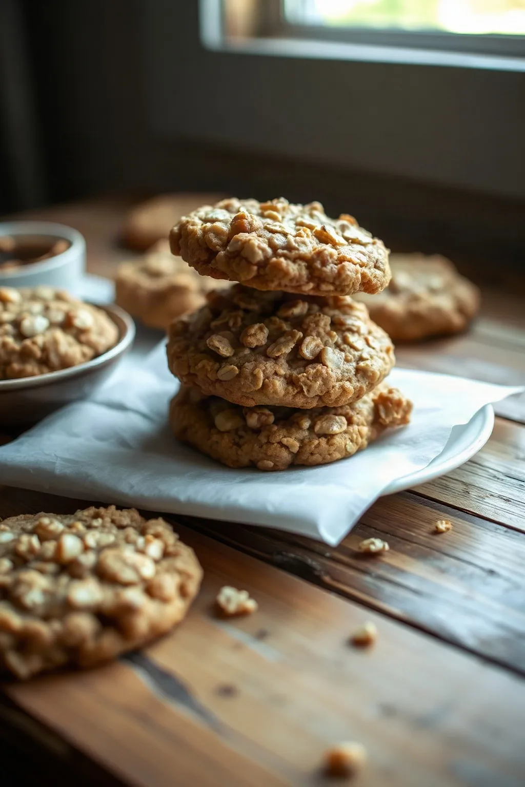 Reduced-Sugar Oatmeal Cookies
