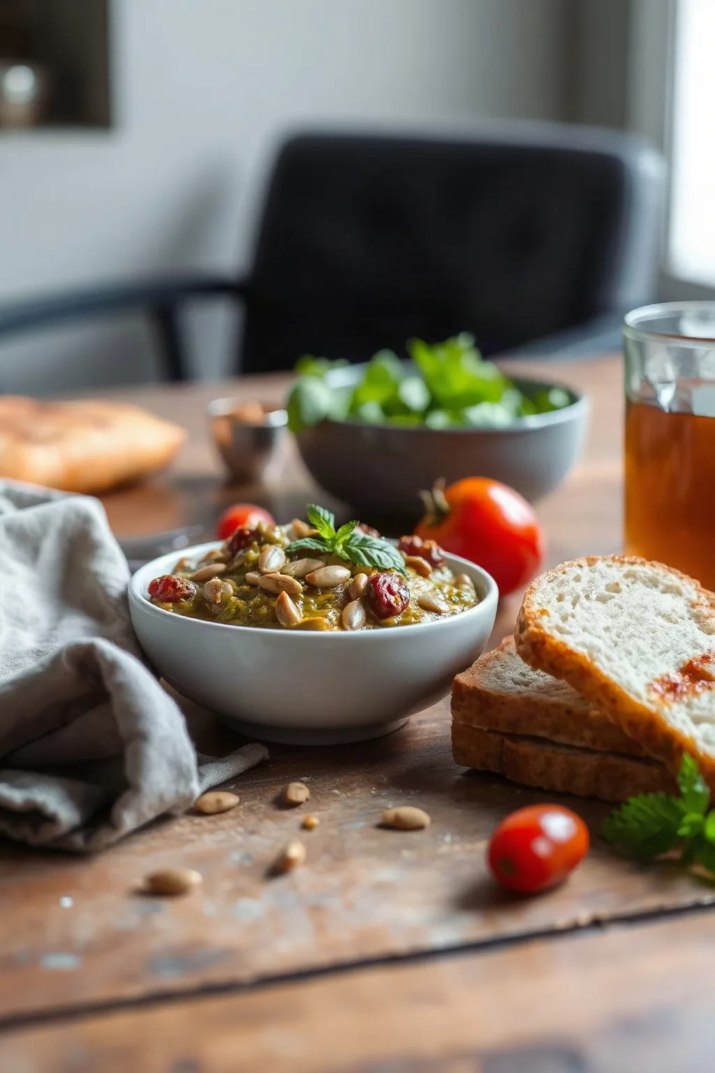 Sun-Dried Tomato and Pumpkin Seed Pesto
