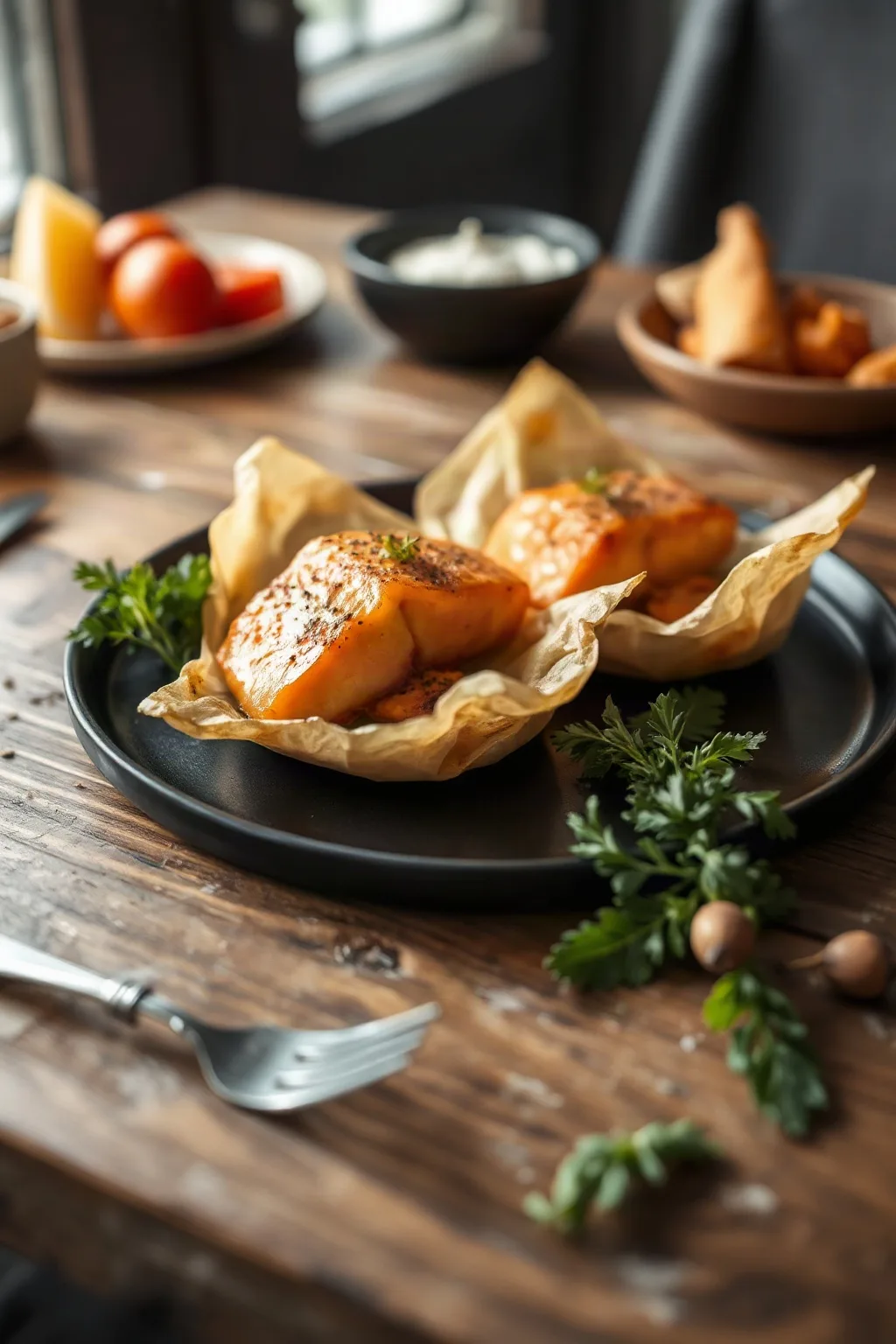 Ginger Salmon Papillotes