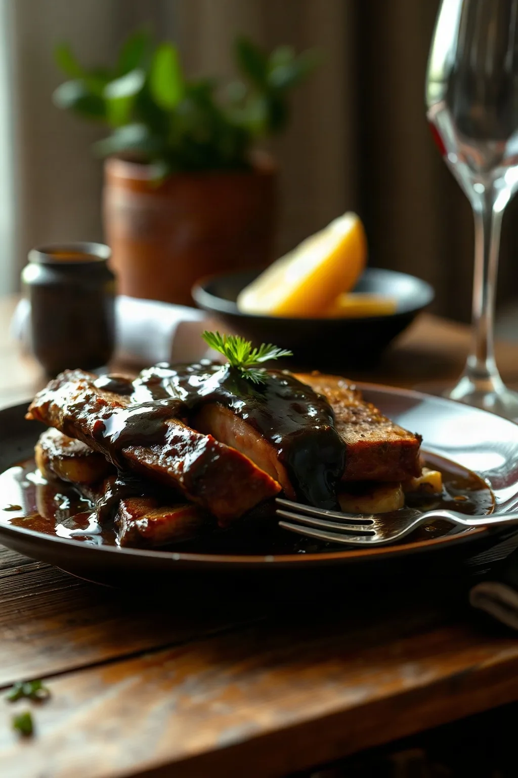 Veal Escalopes with Balsamic Vinegar