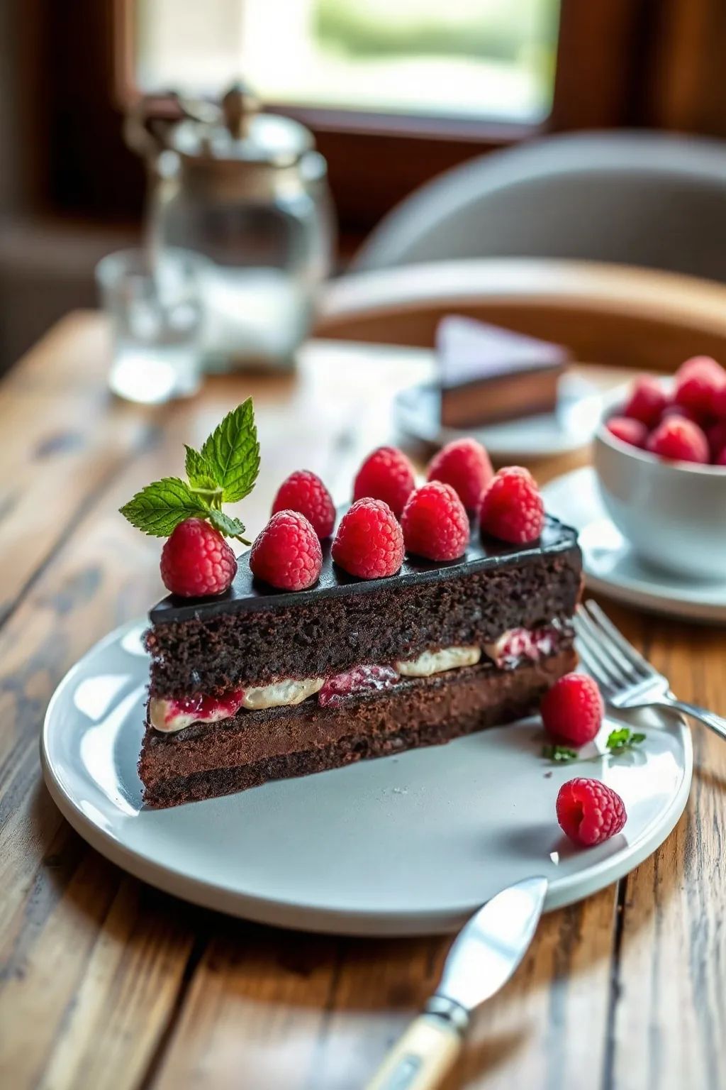 Valentine's Chocolate and Raspberry Cake